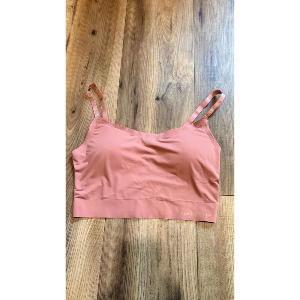 Vince Camuto Bralette Bra Pink Rose Women's Medium Padded Wireless Silky